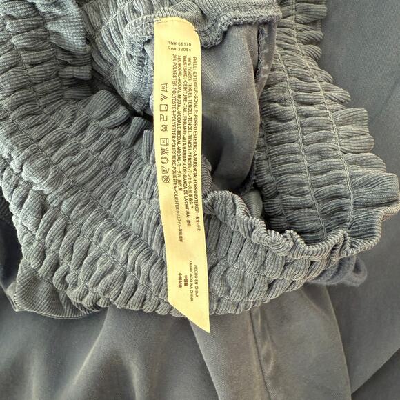 Free People FP Movement MIA Smocked Waist Wide Leg Pull-On Twill Pants | S/M - Picture 6 of 13